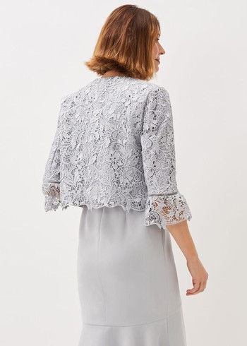 Phase Eight Alisha Lace Jackets White USA | 4059826-VB